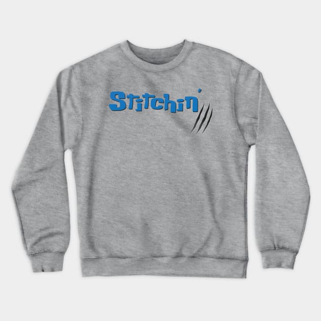 Stitchin' - Lilo & Stitch Inspired Crewneck Sweatshirt by Here With The Ears